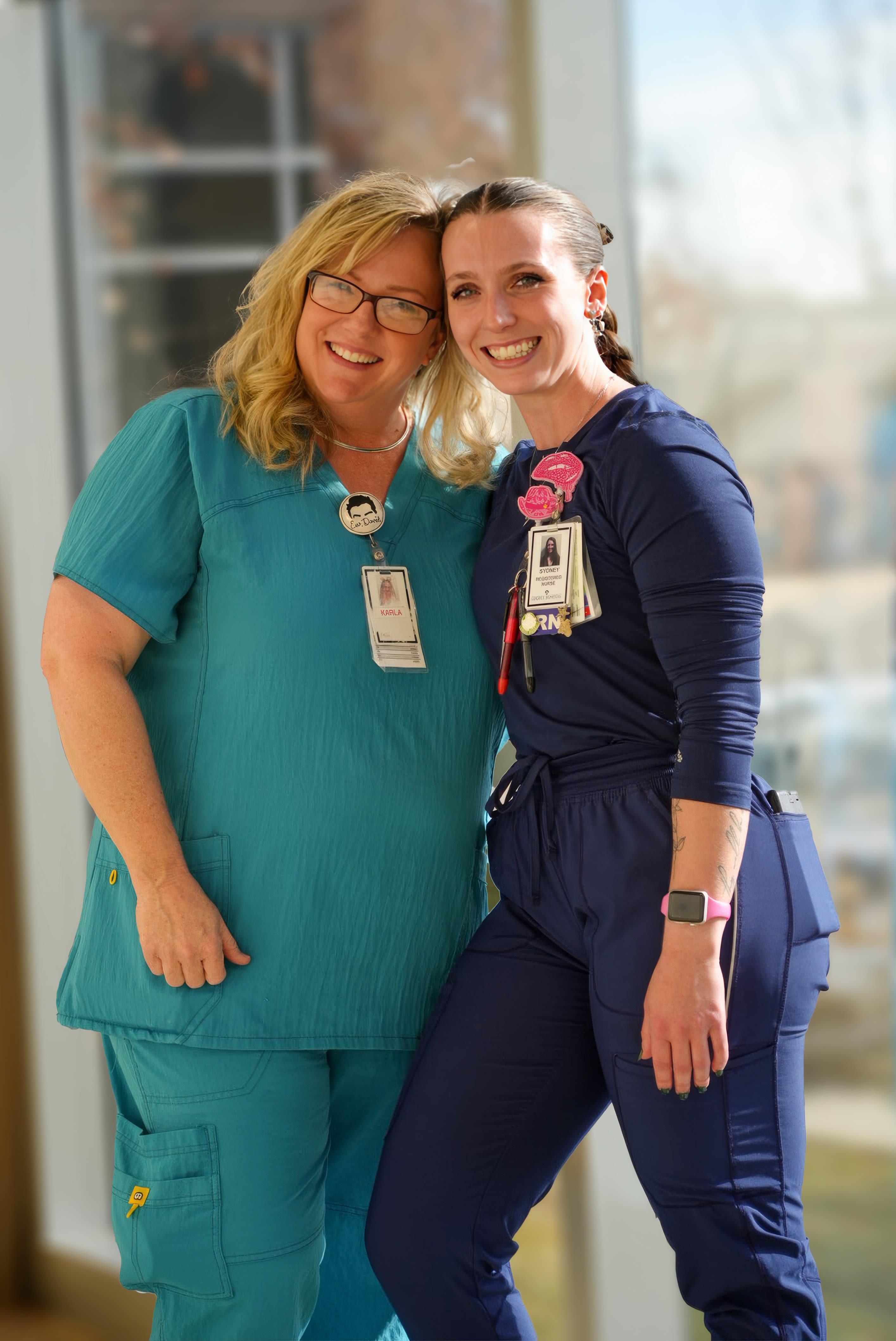 daughter and women smiling