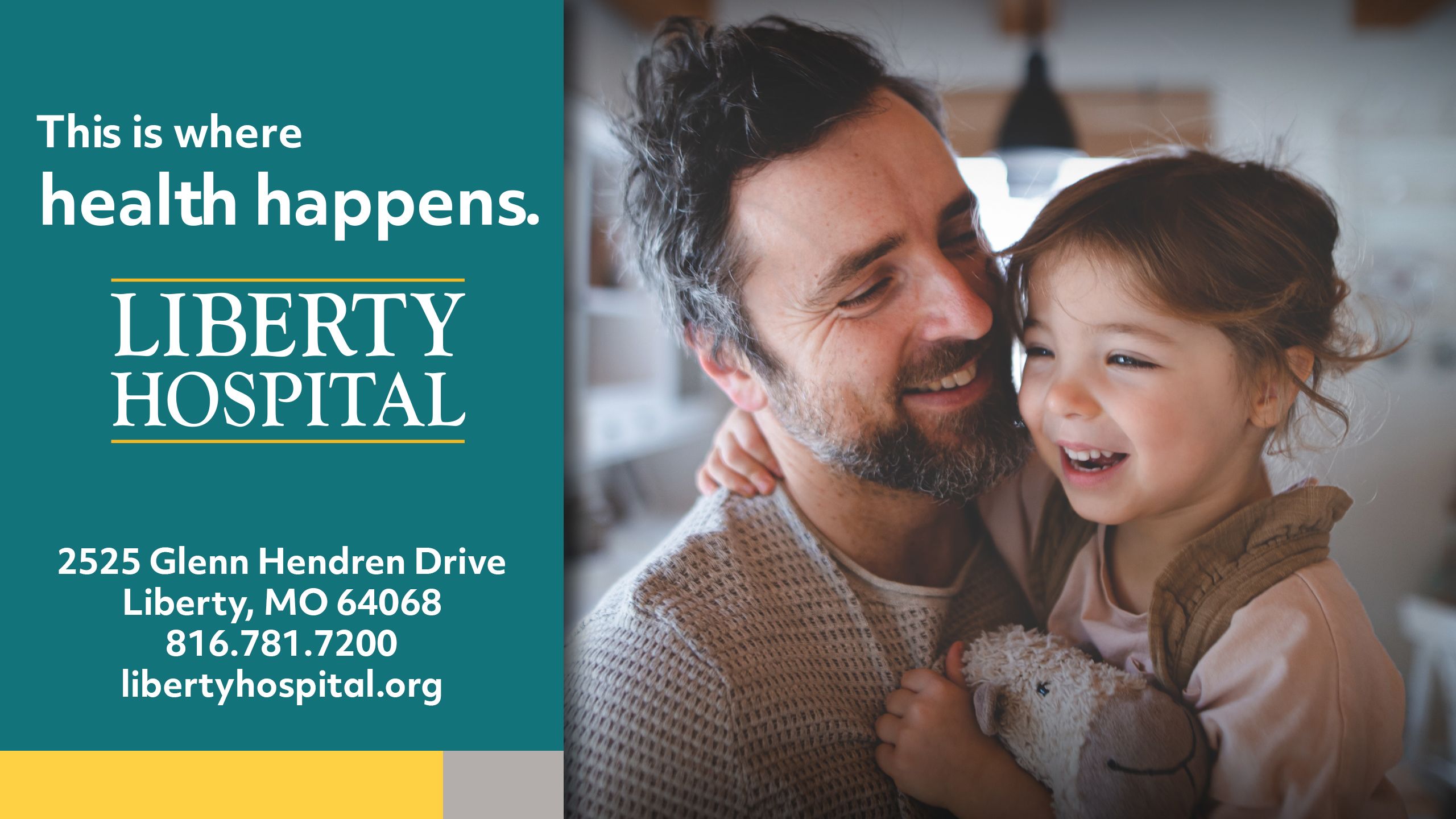 man and daughter smiling